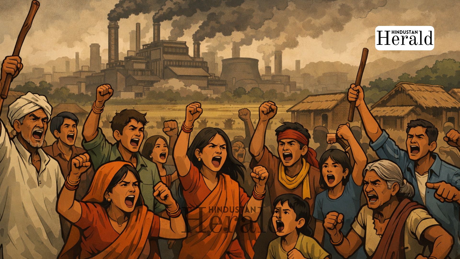 Aloke Steel pollution protest