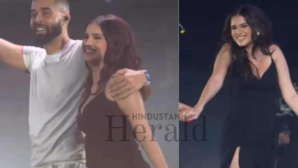 AP Dhillon Tara Sutaria concert