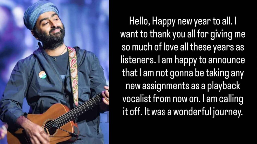 Arijit Singh retirement