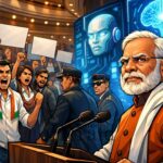 AI Impact Summit Protest