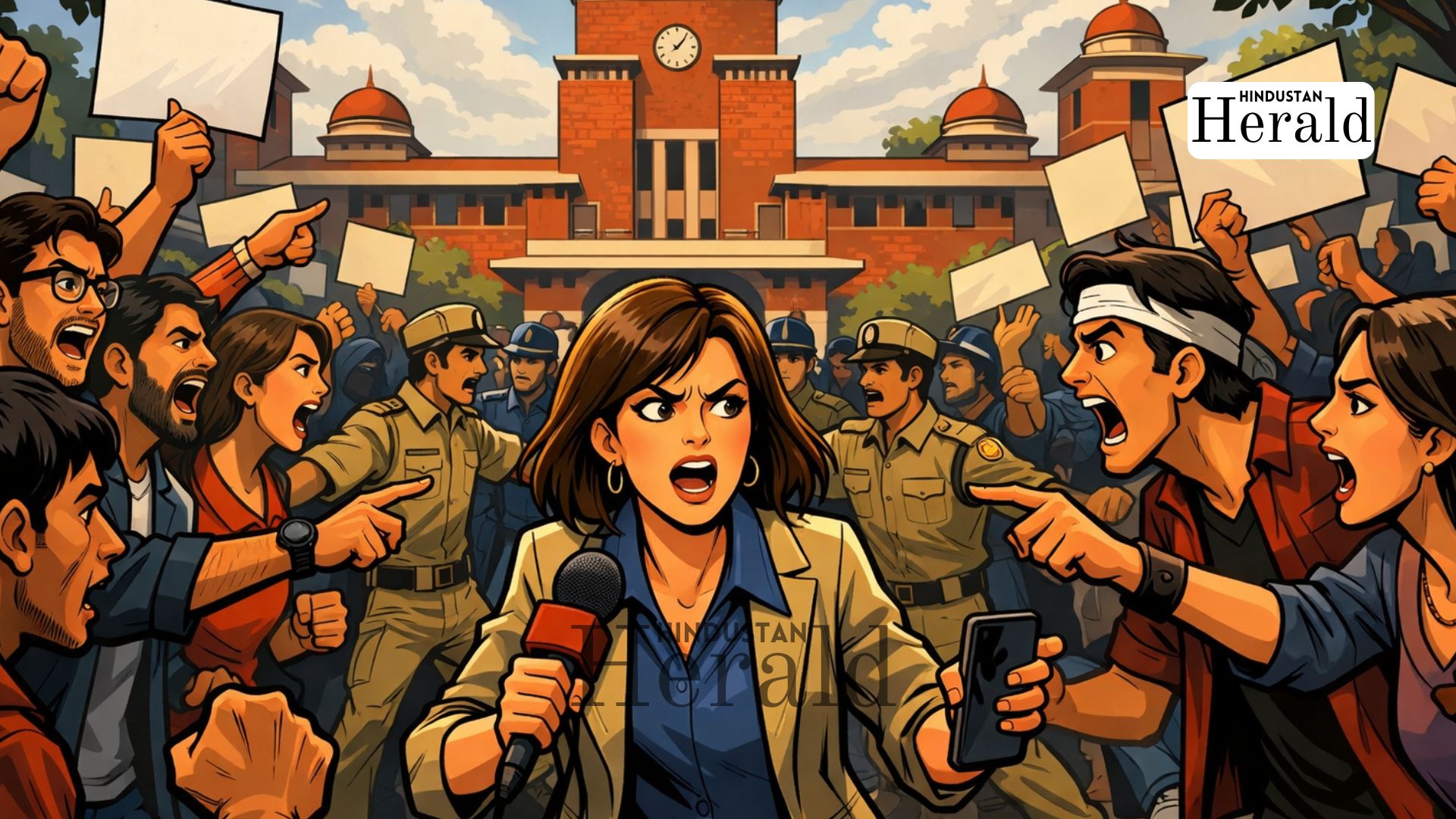 Delhi University Protest