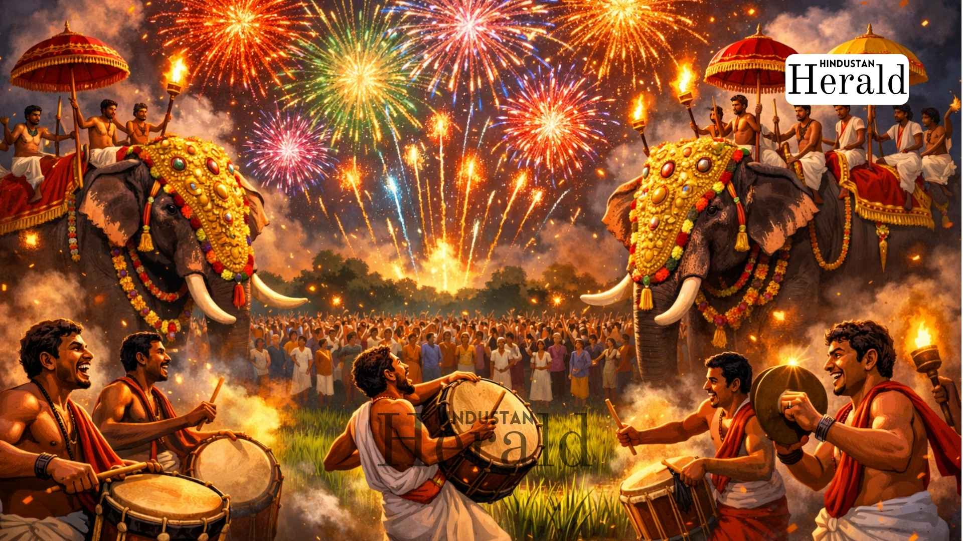 Kerala Fireworks Festival, Nenmara Vela