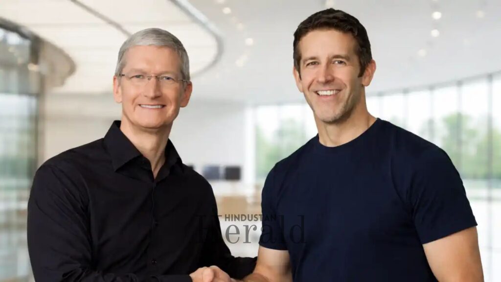 Tim Cook and John Ternus
