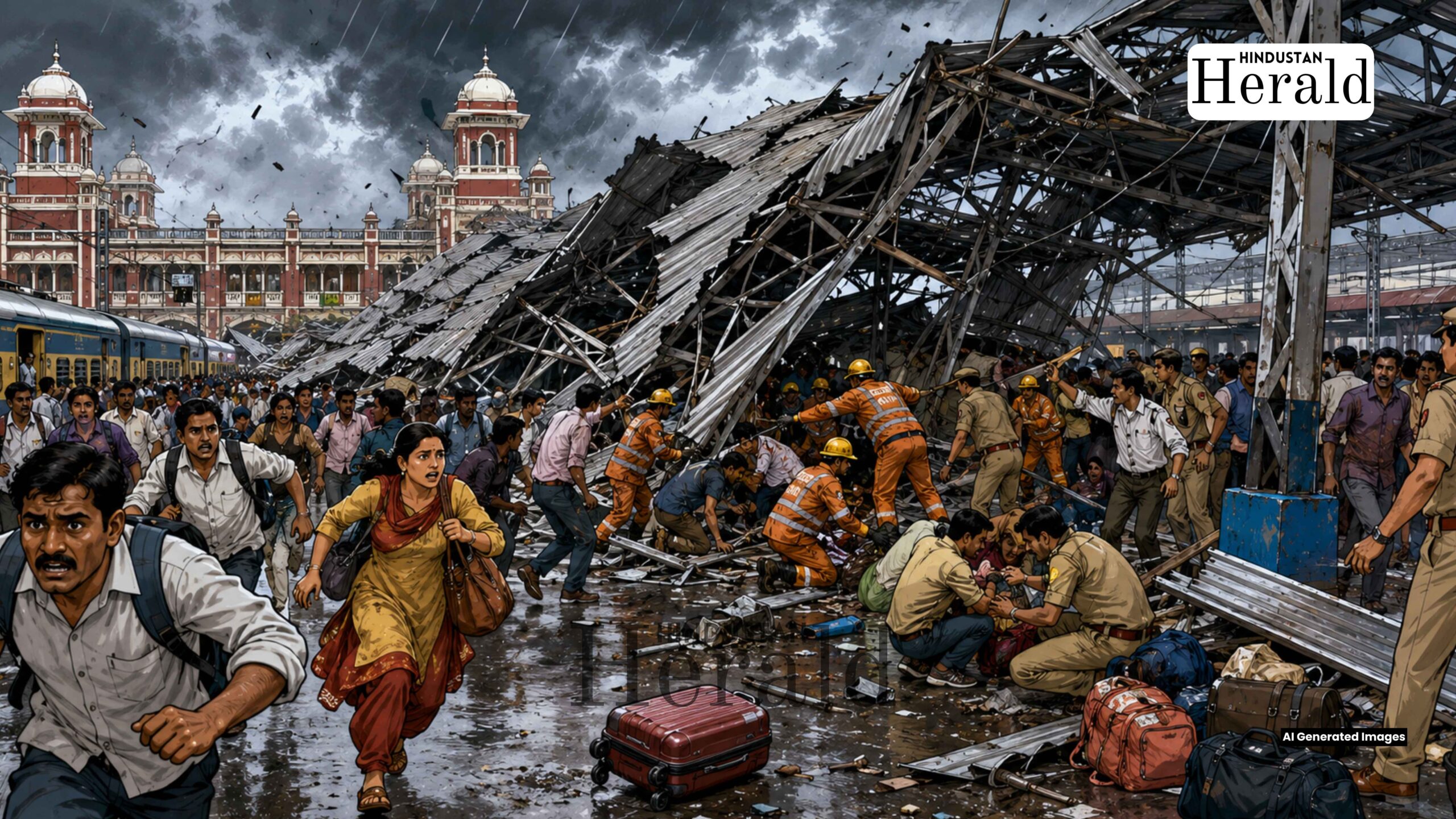 Charbagh Railway Station shed collapse