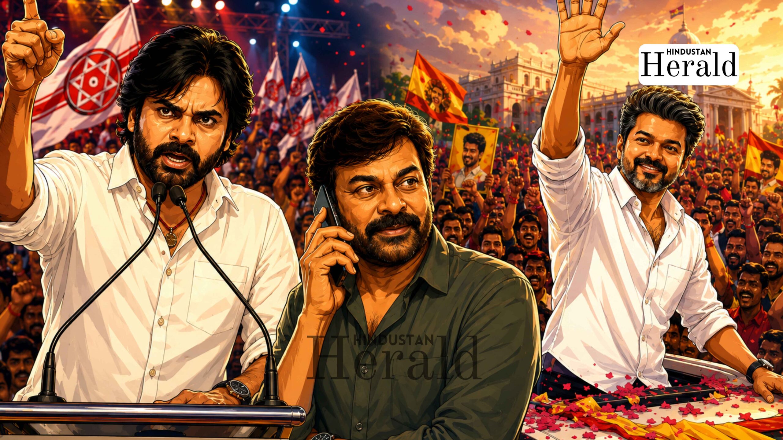 Chiranjeevi Comparison Pawan Kalyan With Vijay