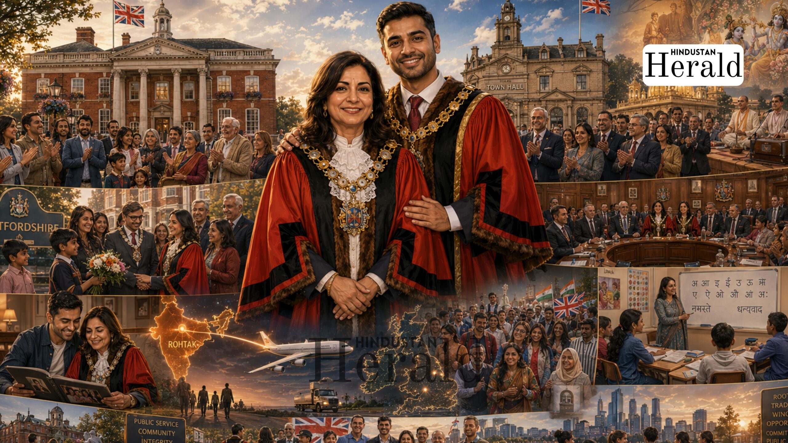Indian-origin mother-son duo Parveen Rani and Tushar Kumar elected mayors in Hertfordshire UK May 2026