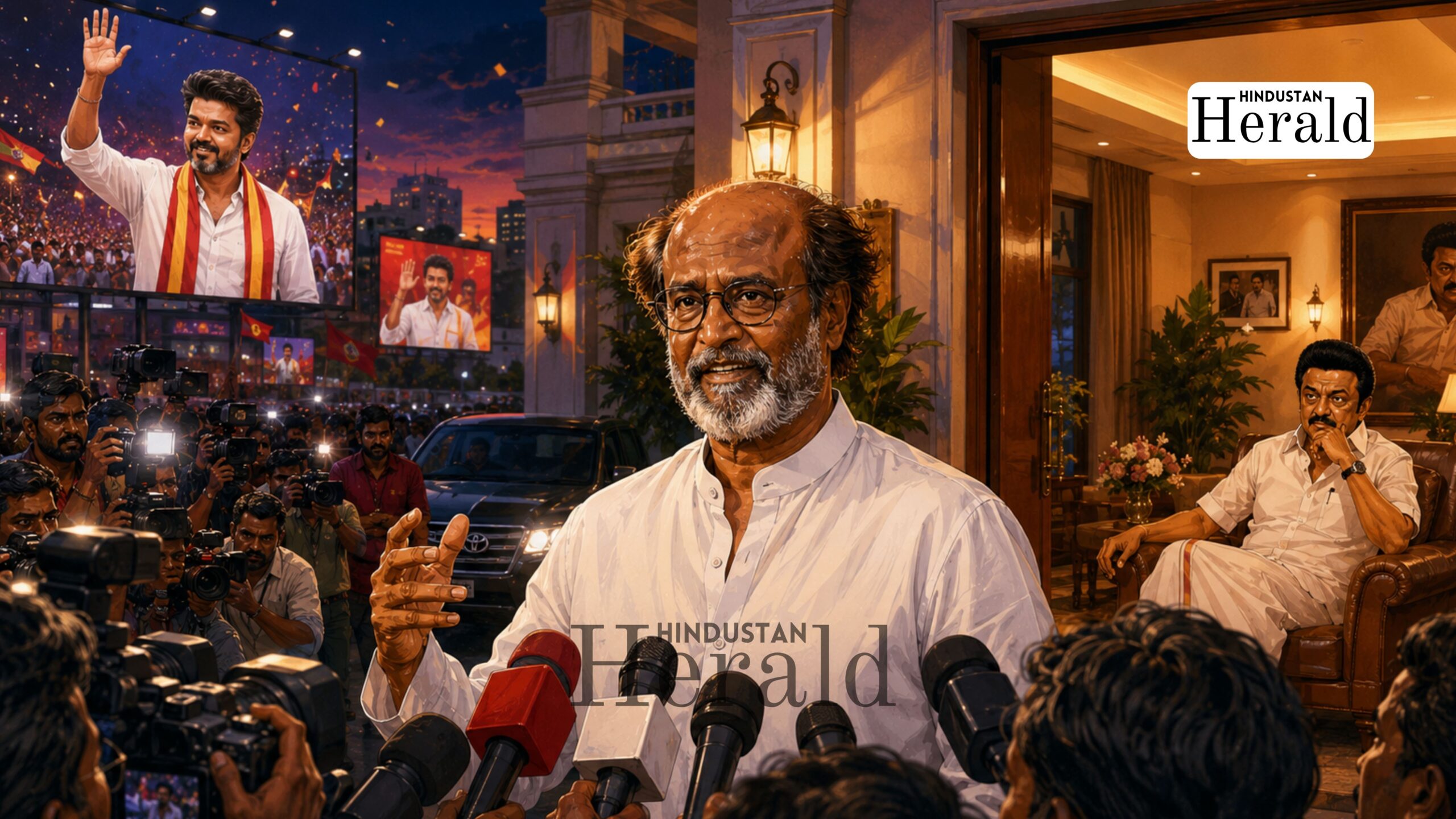 Rajinikanth, stalin and Vijay
