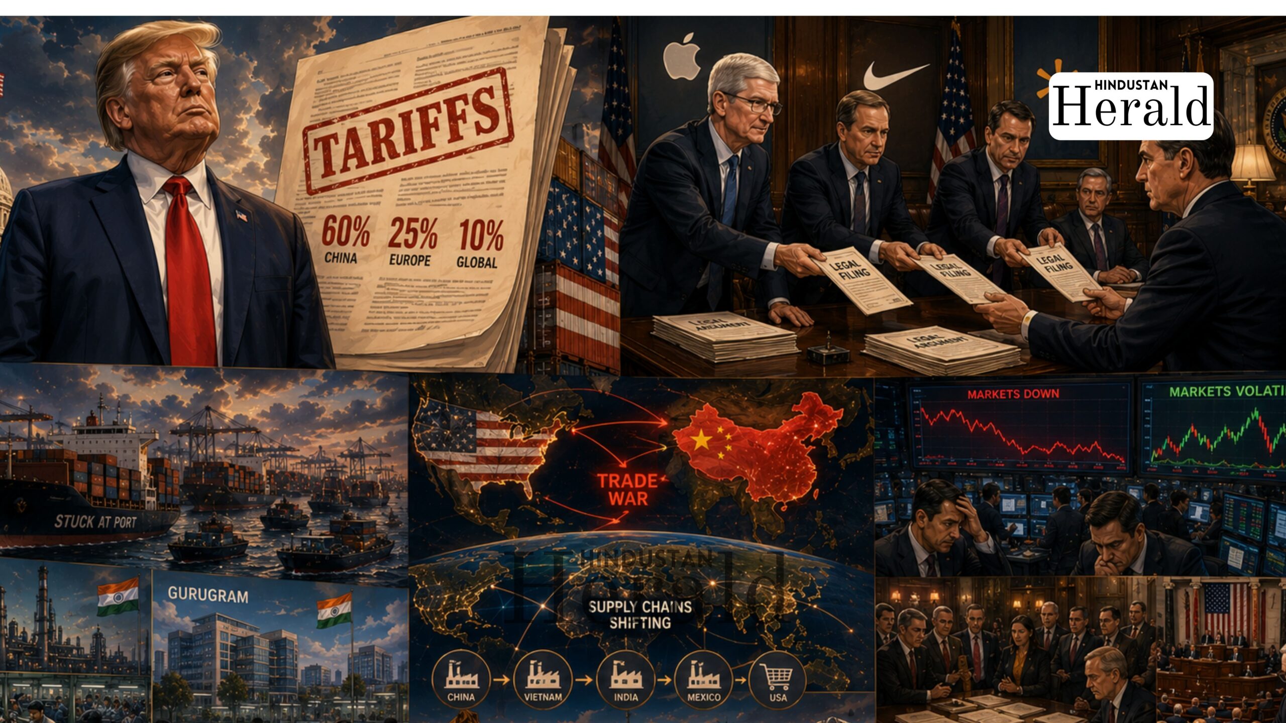 Trump tariff refunds petition documents filed by US companies at USTR federal agency Washington 2025